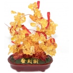 Citrine Gem Tree with Coins