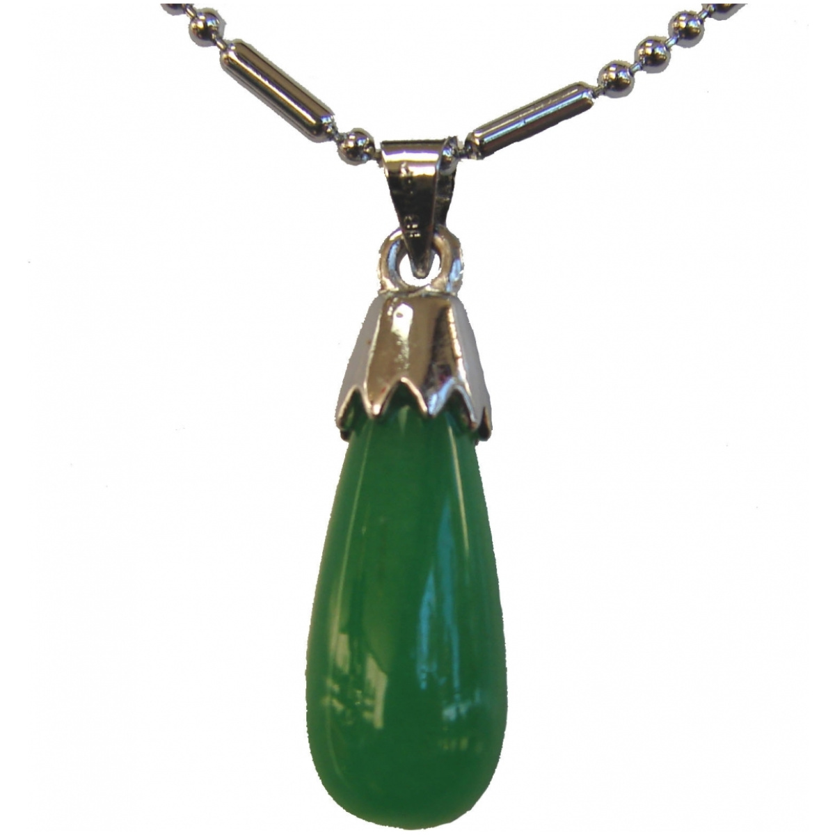 Drop-Shaped Jade Pendant-without chain