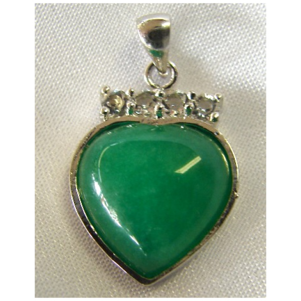 Jade Heart Pendants-without chain