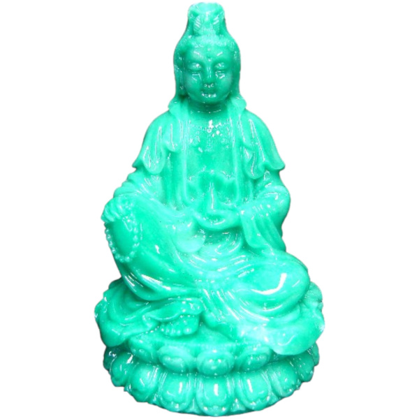 Green Sitting Kwan Yin