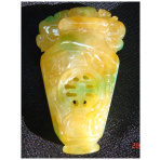 Vase Shaped Yellow Jade Pendants