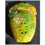 Vase Shaped Yellow Jade Pendants