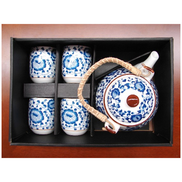 Chinese Style Blue Tea Set