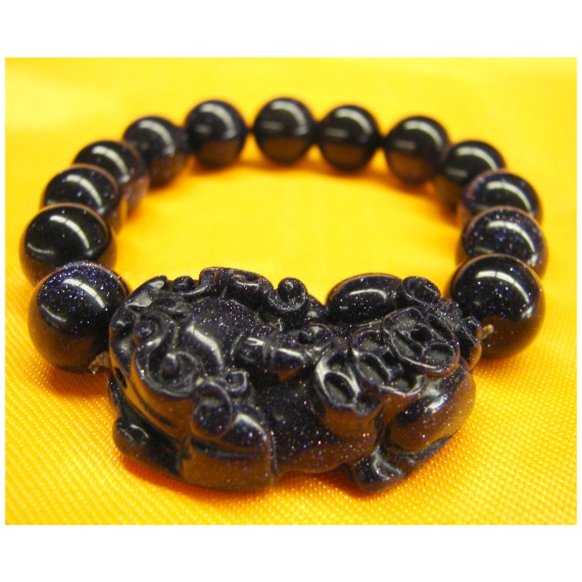Blue Gold Sandstone Bracelet