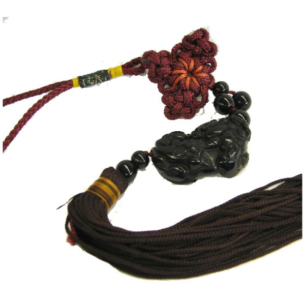 Black Obsidian Pi Yao Charm