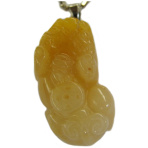 Yellow Jade Pi Xie Pendant-without chain