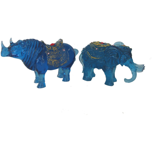 Blue Rhino and 6 Tusks Elephant