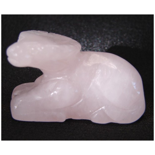 Rose Quartz Ox Statue