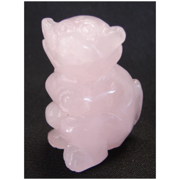 Rose Quartz Monkey Statue