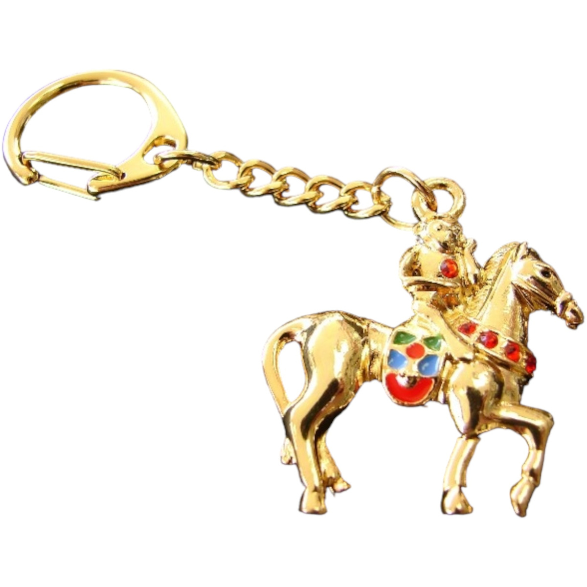 Bejeweled Monkey on Horse Talisman