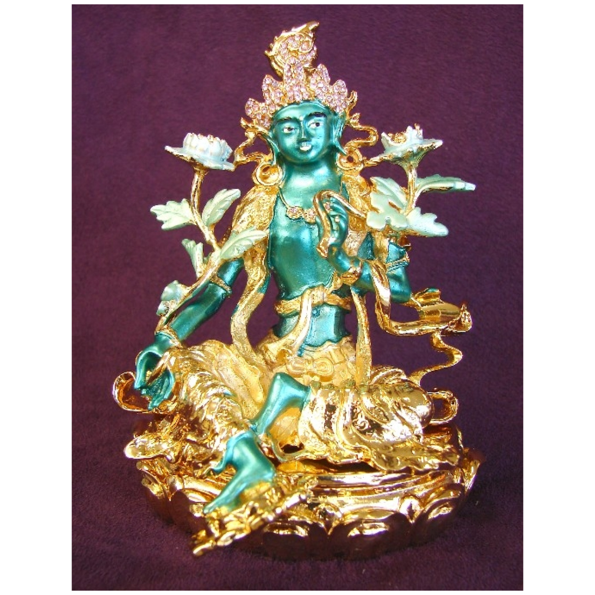 Bejeweled Green Dzambhala