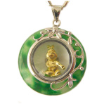 Golden Rabbit Pendant-big size adding chain