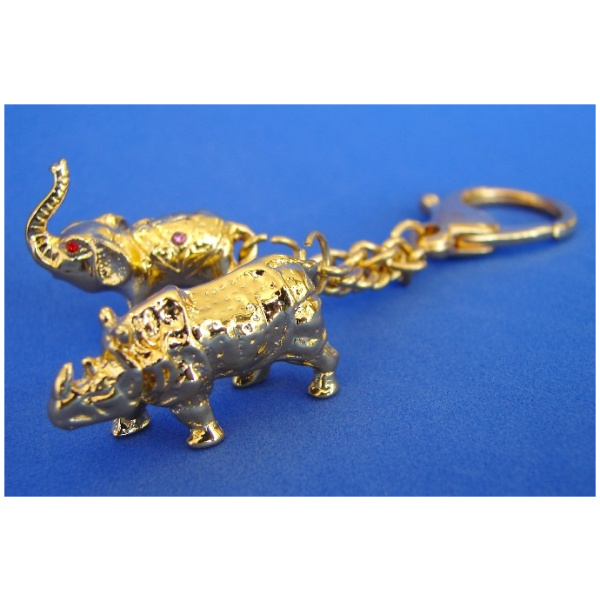 Rhinoceros and Elephant Amulet