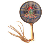 Green Tara Mirror with Tassel