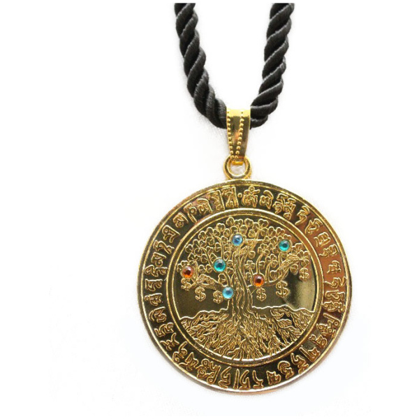 Increasing Jewel Mantra and Tree of Life Amulet