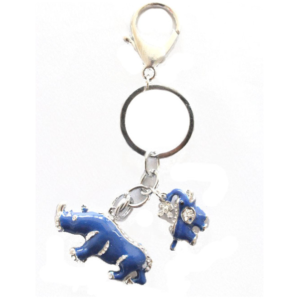 Blue Rhino and Elephant Amulet