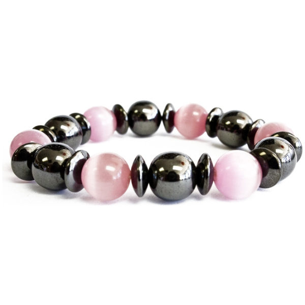 Magnetic Bracelet - Pink and Black