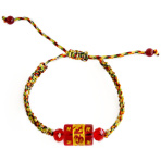 5 Element String with Red Omani Bead