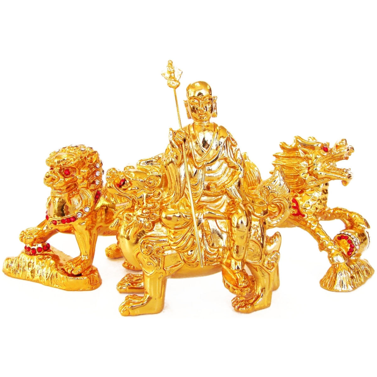 Ksitigarbha with 3 Celestial Protectors