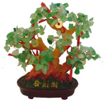 Aventurine Gem Tree with Coins