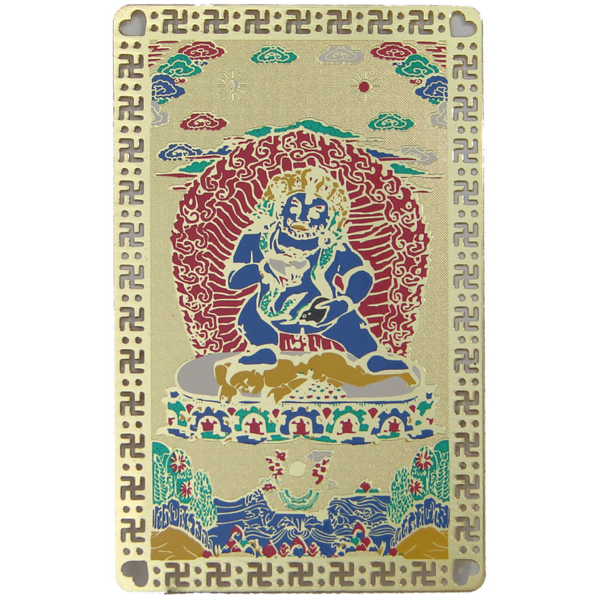 Black DzambhalaTalisman Card
