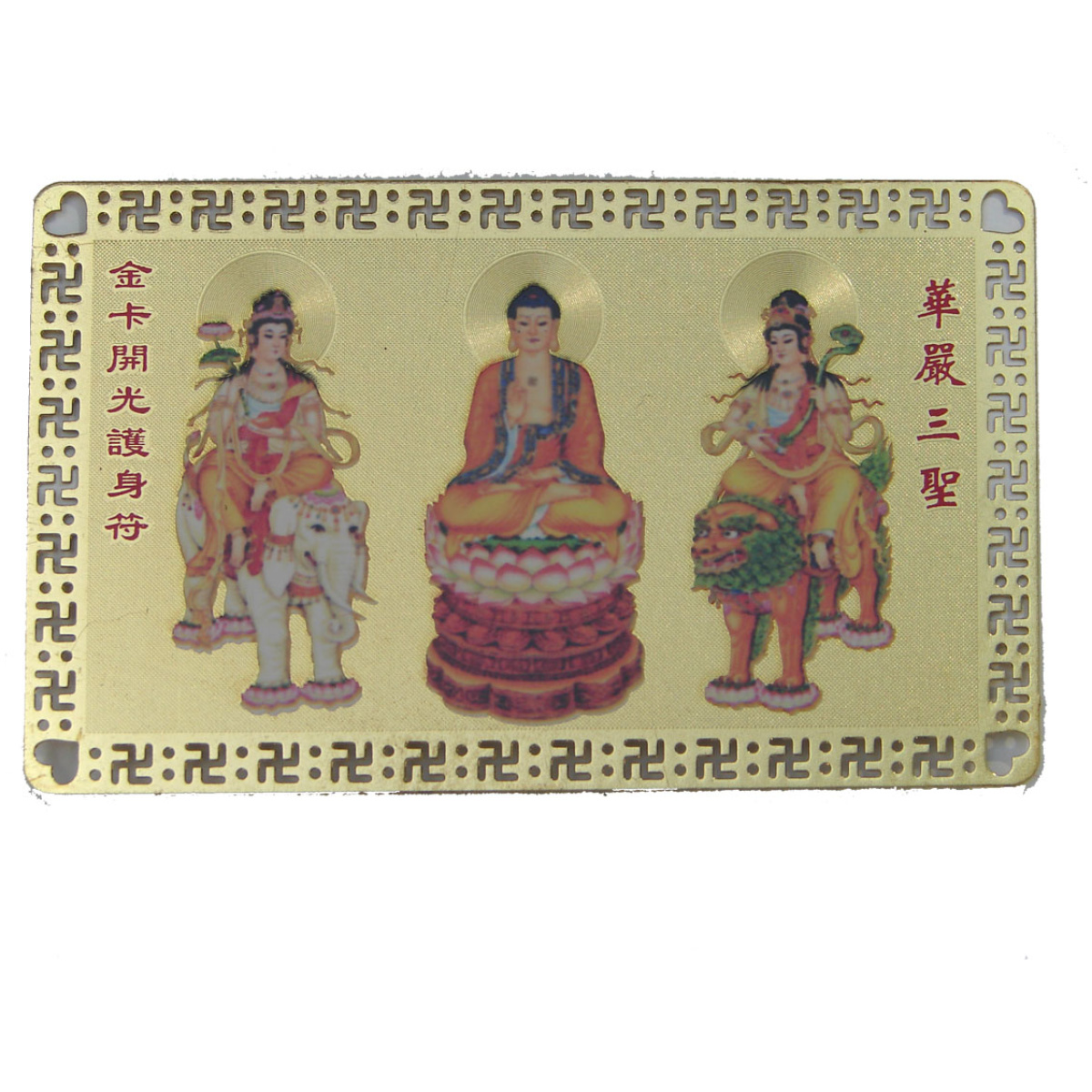 3-Bodhisattva Talisman Card