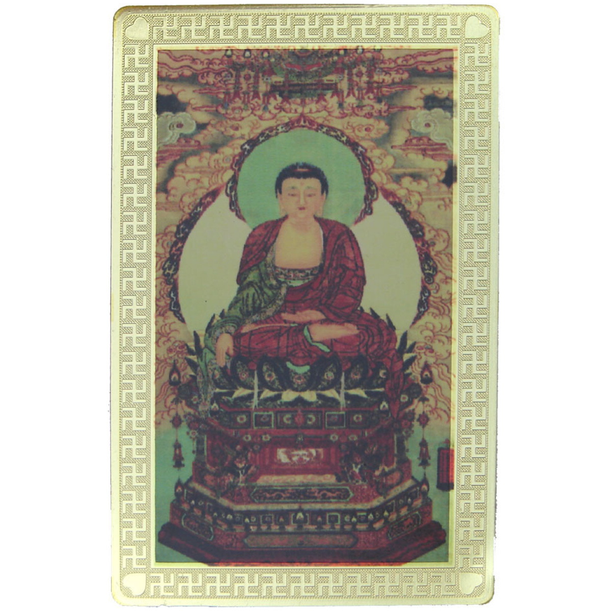 Sakyamuni Buddha with SheLi Pagoda Talisman Card