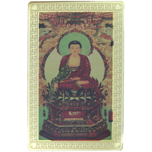 Sakyamuni Buddha with SheLi Pagoda Talisman Card