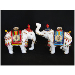 Pair of Precious White Elephants