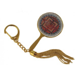 The Kalachakra Mandala Mirror Keychain