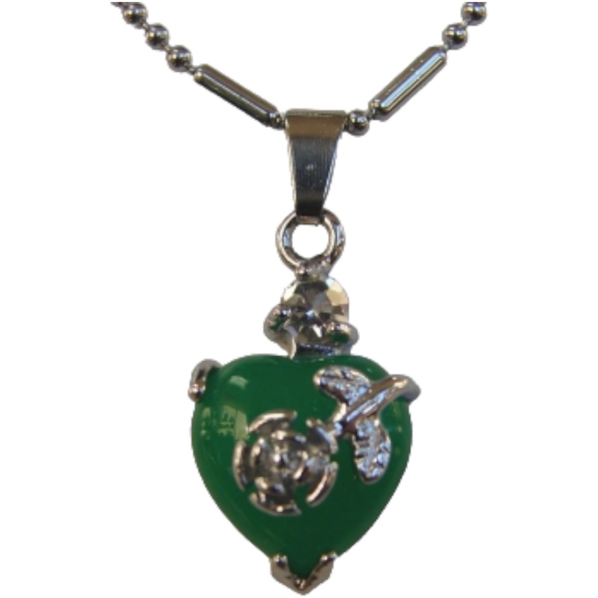 Heart-Shaped Jade Pendant-without chain