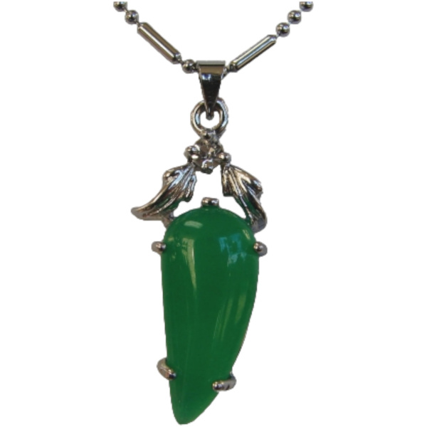 Pepper-Shaped Jade Pendant-without chain