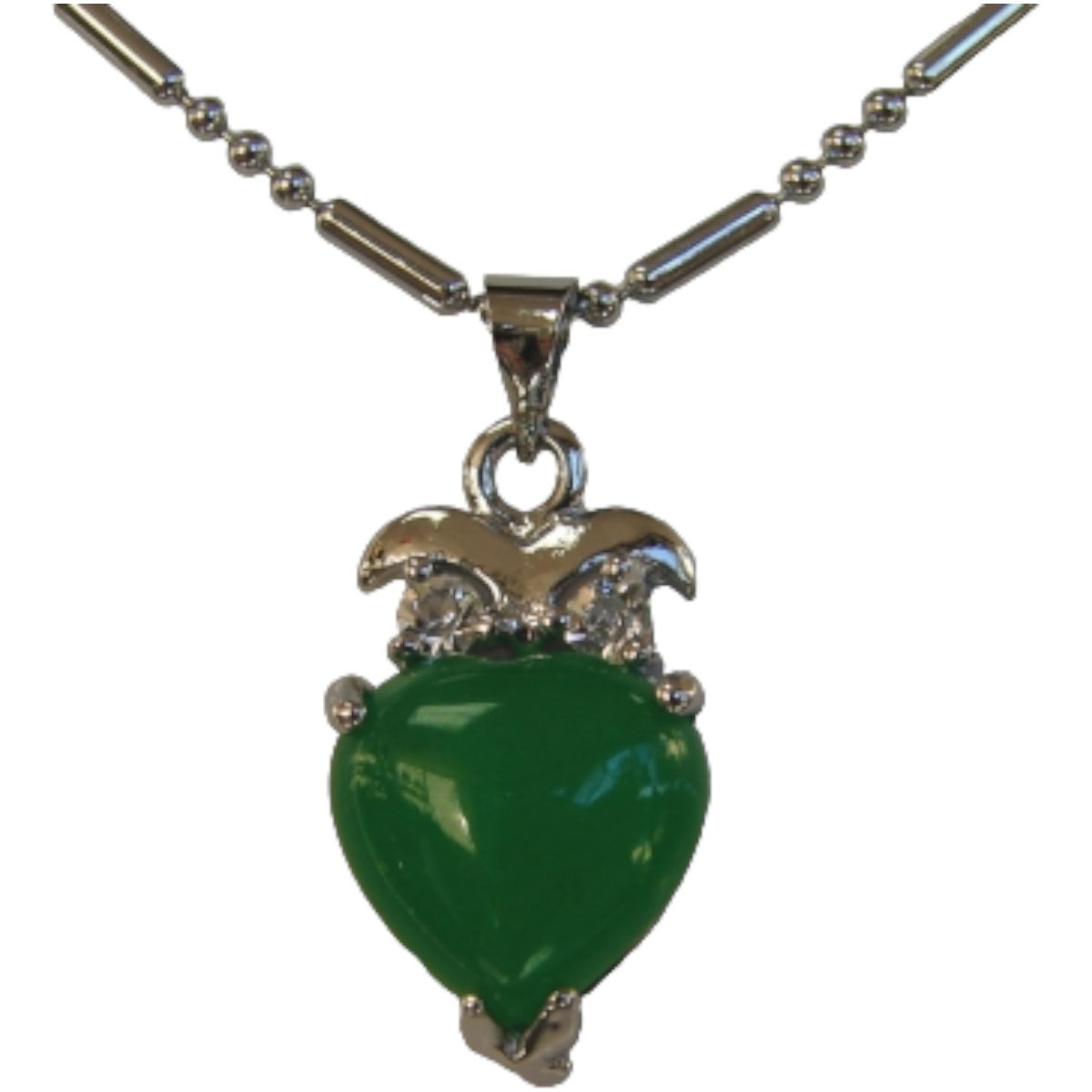 Heart-Shaped Jade Pendant-without chain