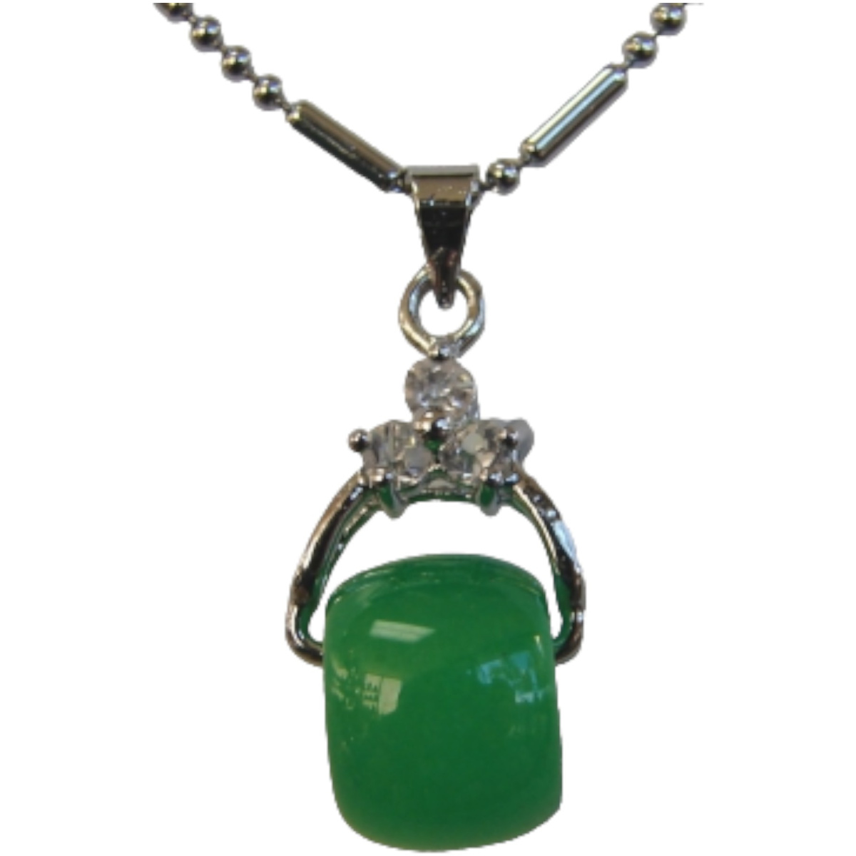 Rotatable Drum-Shaped Jade Pendant-without chain