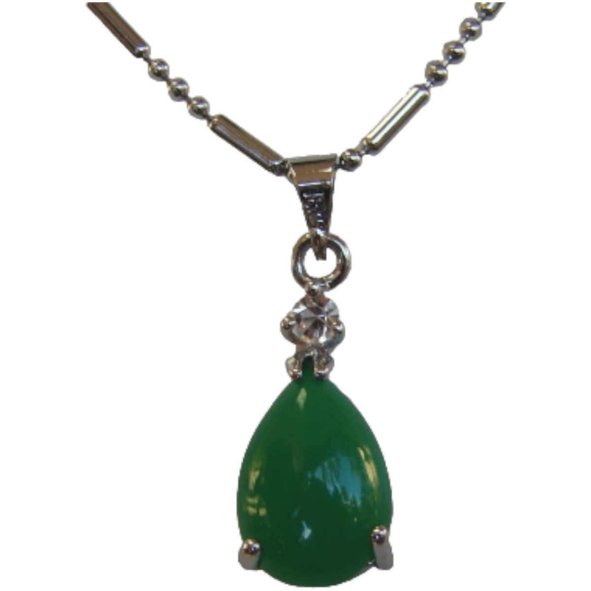 Drop-Shaped Jade Pendant-without chain