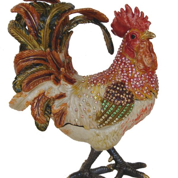 Big Bejeweled Rooster Statue