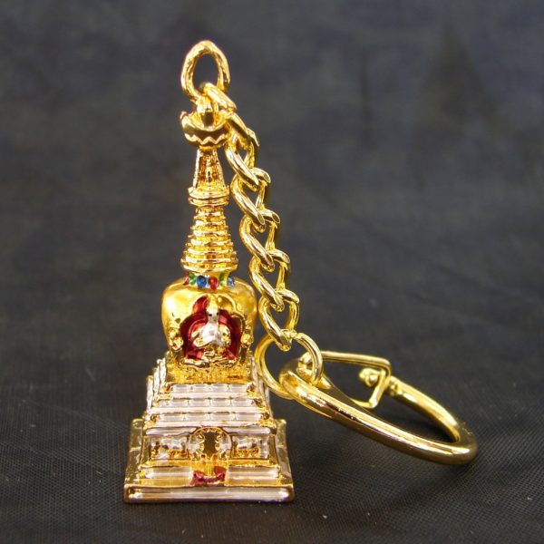 Kalachakra Stupa Keychain Amulet