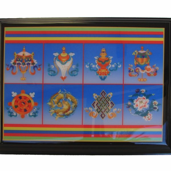 Eight Auspicious Symbols Plaque