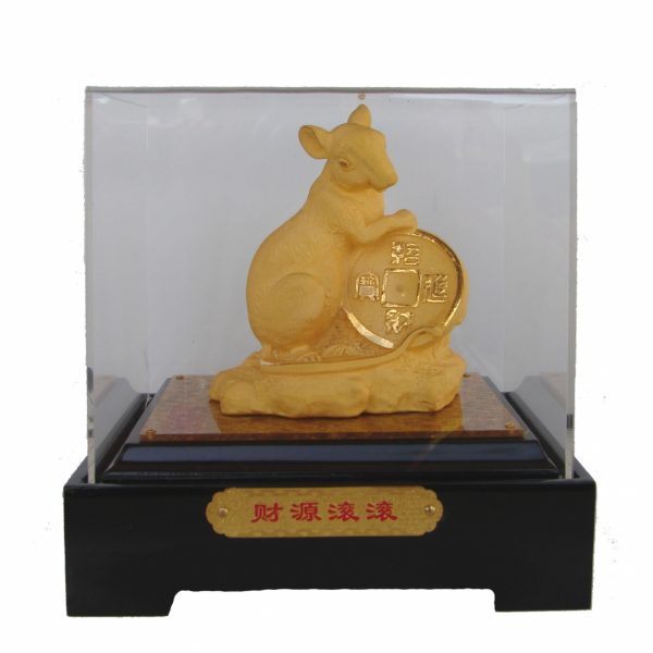 Velvet Shakin Rat Figurine with Case and Gift Box