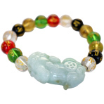 Colorful Omani Beaded Bracelet with Pi Yao