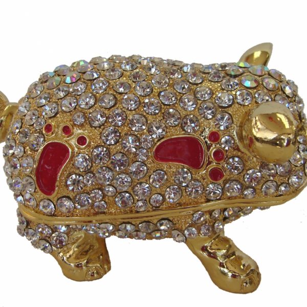 Bejeweled Feng Shui Pig Statue