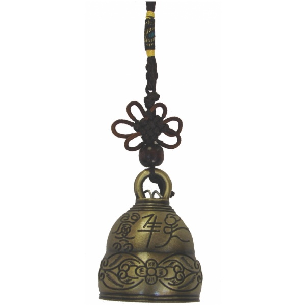 Bell Charm with Auspicious Image