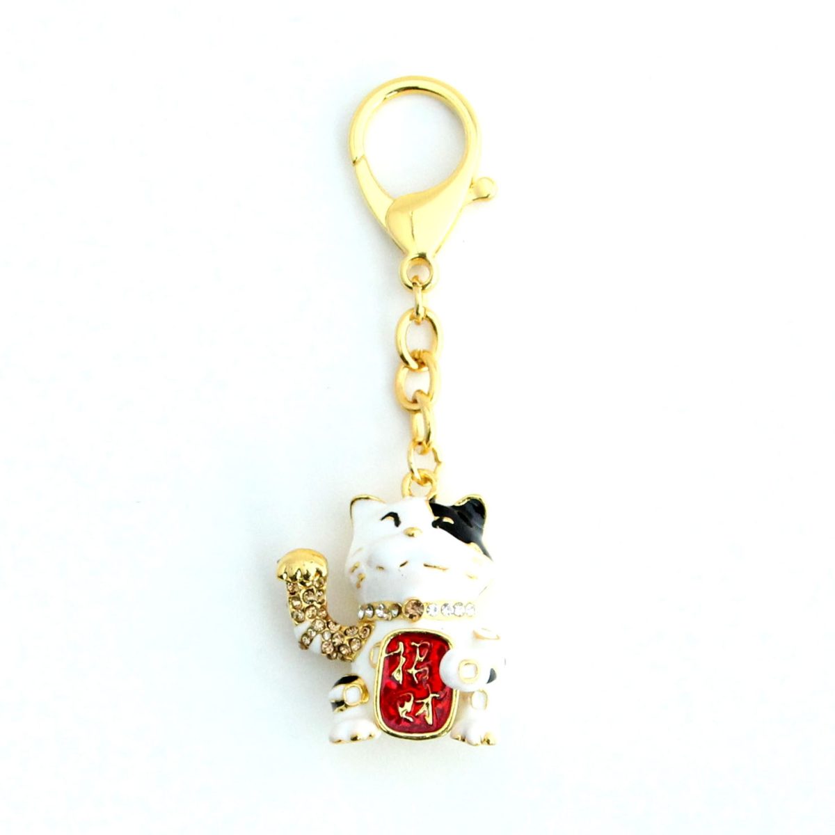 Lucky Cat Amulet Keychain
