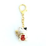 Lucky Cat Amulet Keychain