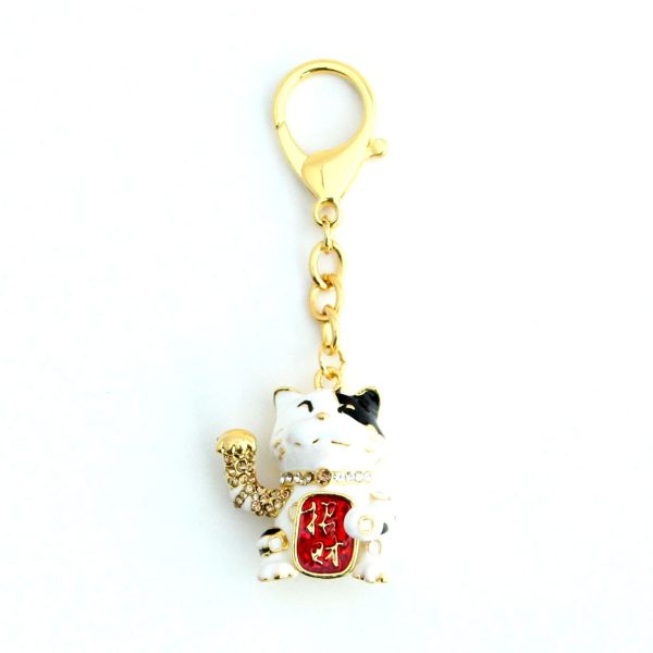 Lucky Cat Amulet Keychain