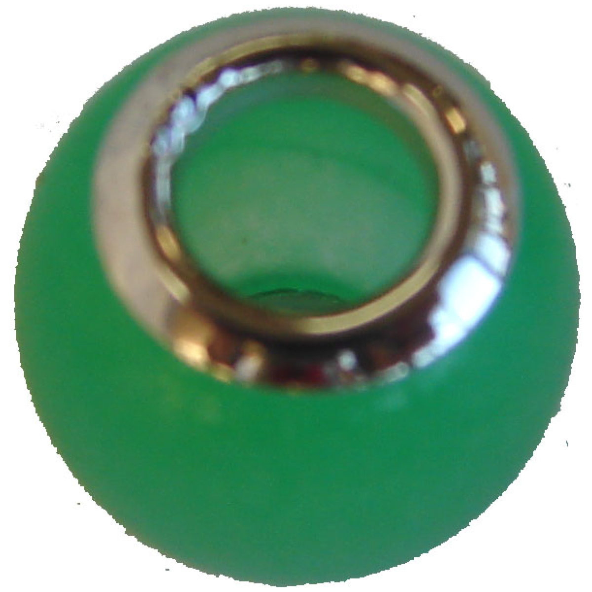 Sterling Silver Drum Shape Jade Pendant