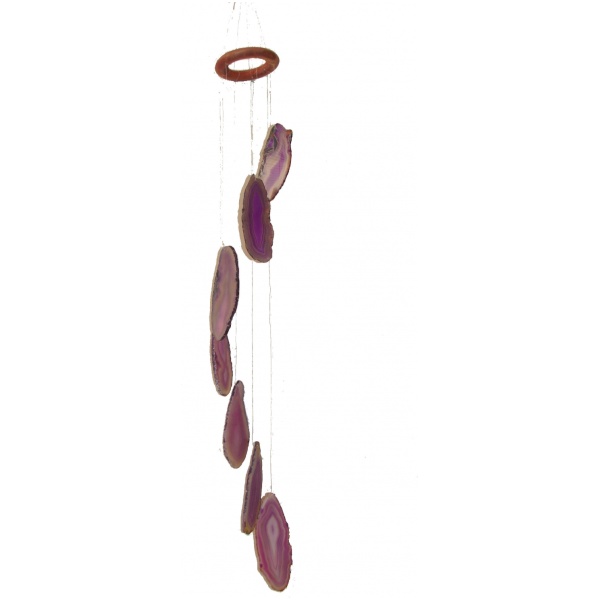 7 Amethyst Agate Slabs Wind chime