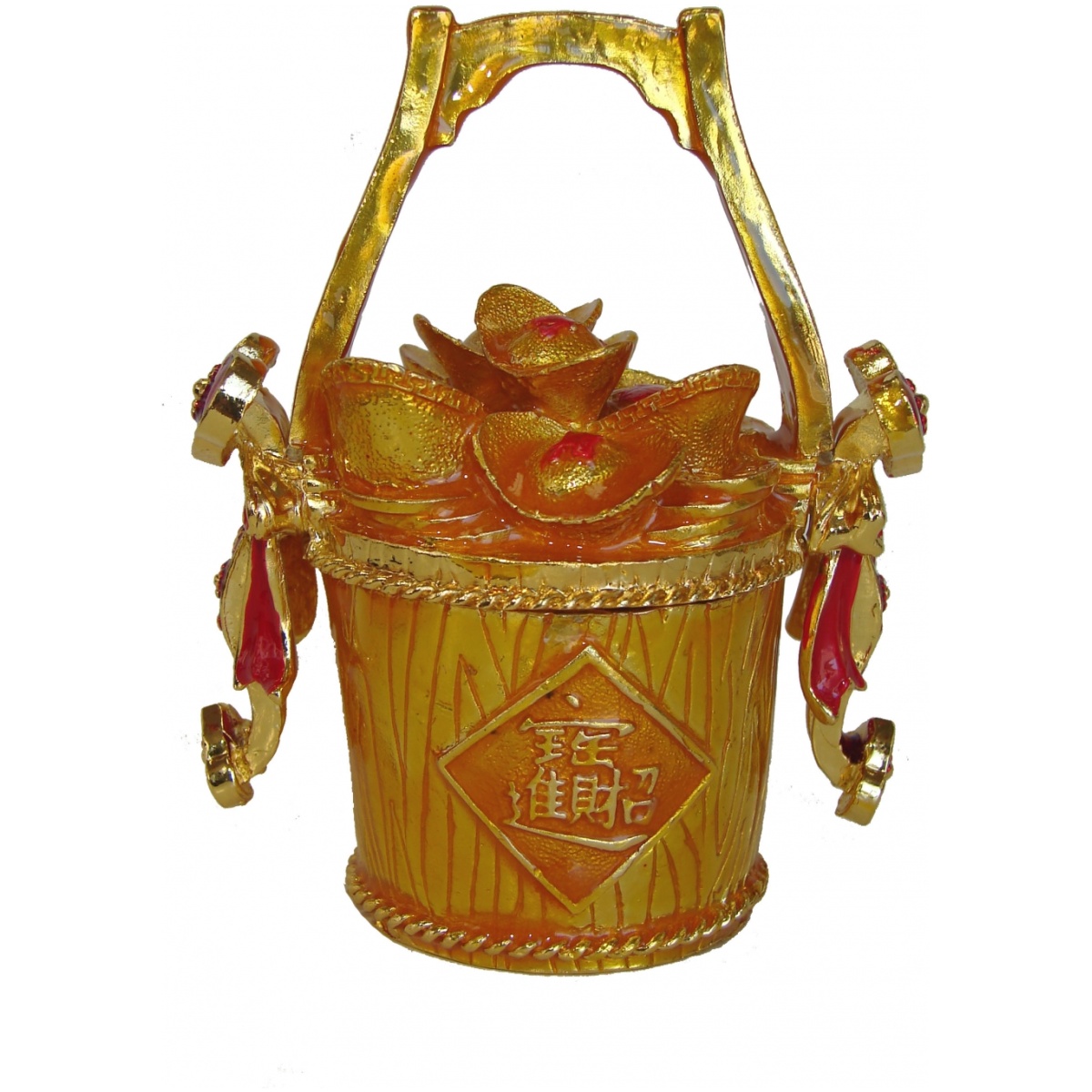 Bejeweled Cloisonne Wealth Bucket