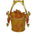Bejeweled Cloisonne Wealth Bucket