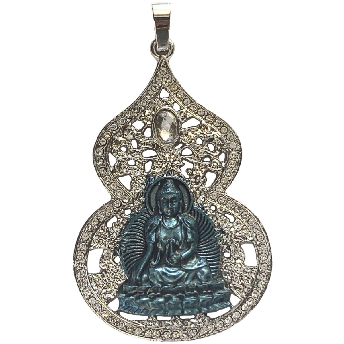 Blue Medicine Buddha Wu Lou Pendant